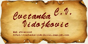 Cvetanka Vidojković vizit kartica